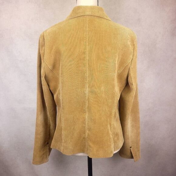Requirements Tan Corduroy Buttondown Jacket Blazer Size Medium - Picture 3 of 7